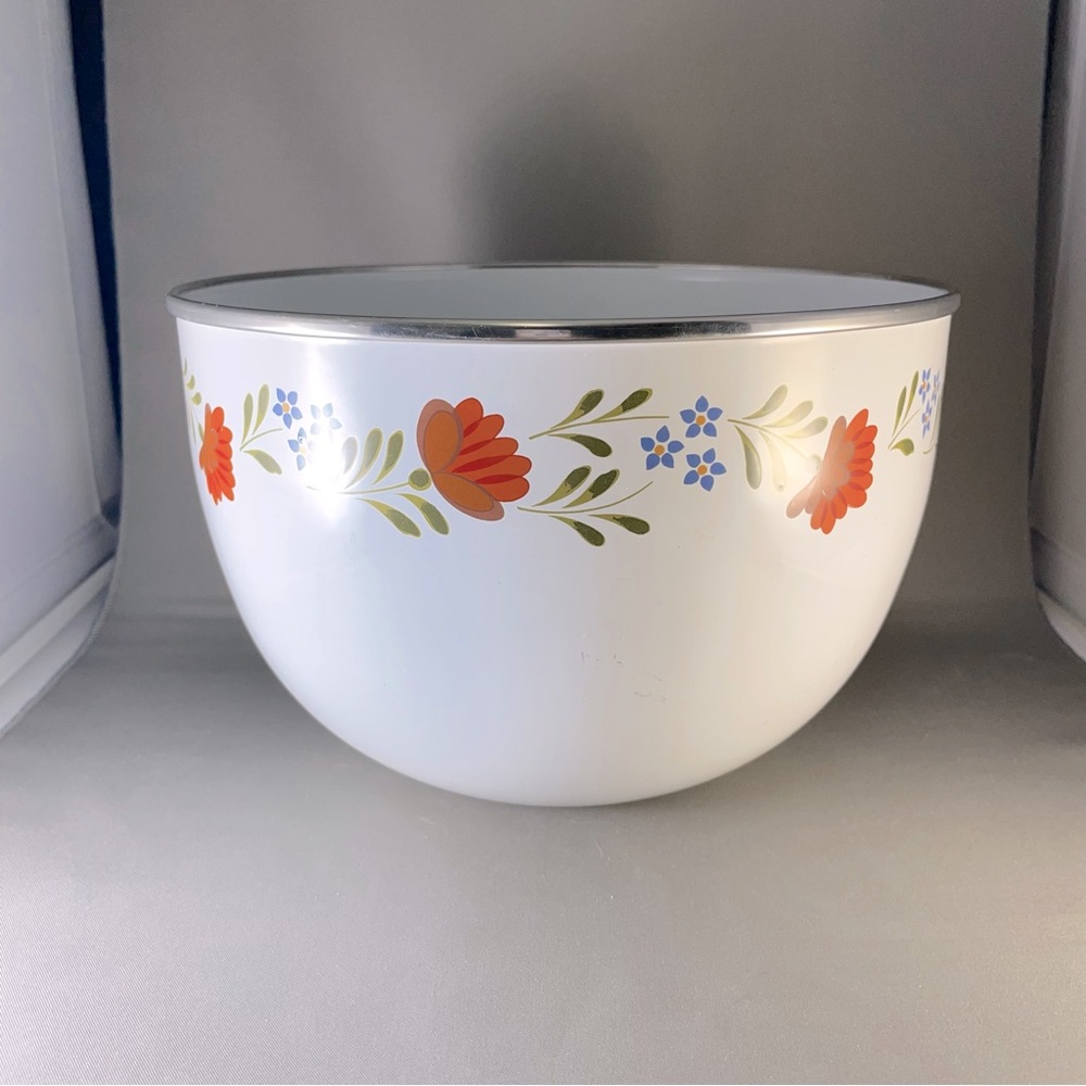 Vintage Kobe Kitchen Enamel Mixing Bowl